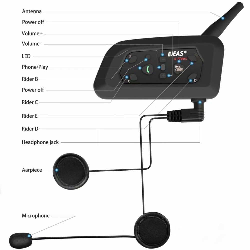 3.5MM Earphone Microphone Acce - Universal Motorcycle Helmet Intercom Headset review and price