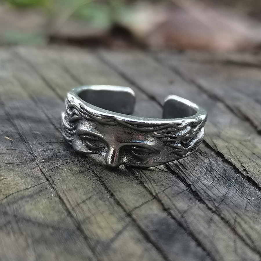 Creative Venus Half Mask Ring  - Vintage Open Face Retro Helmet review and price