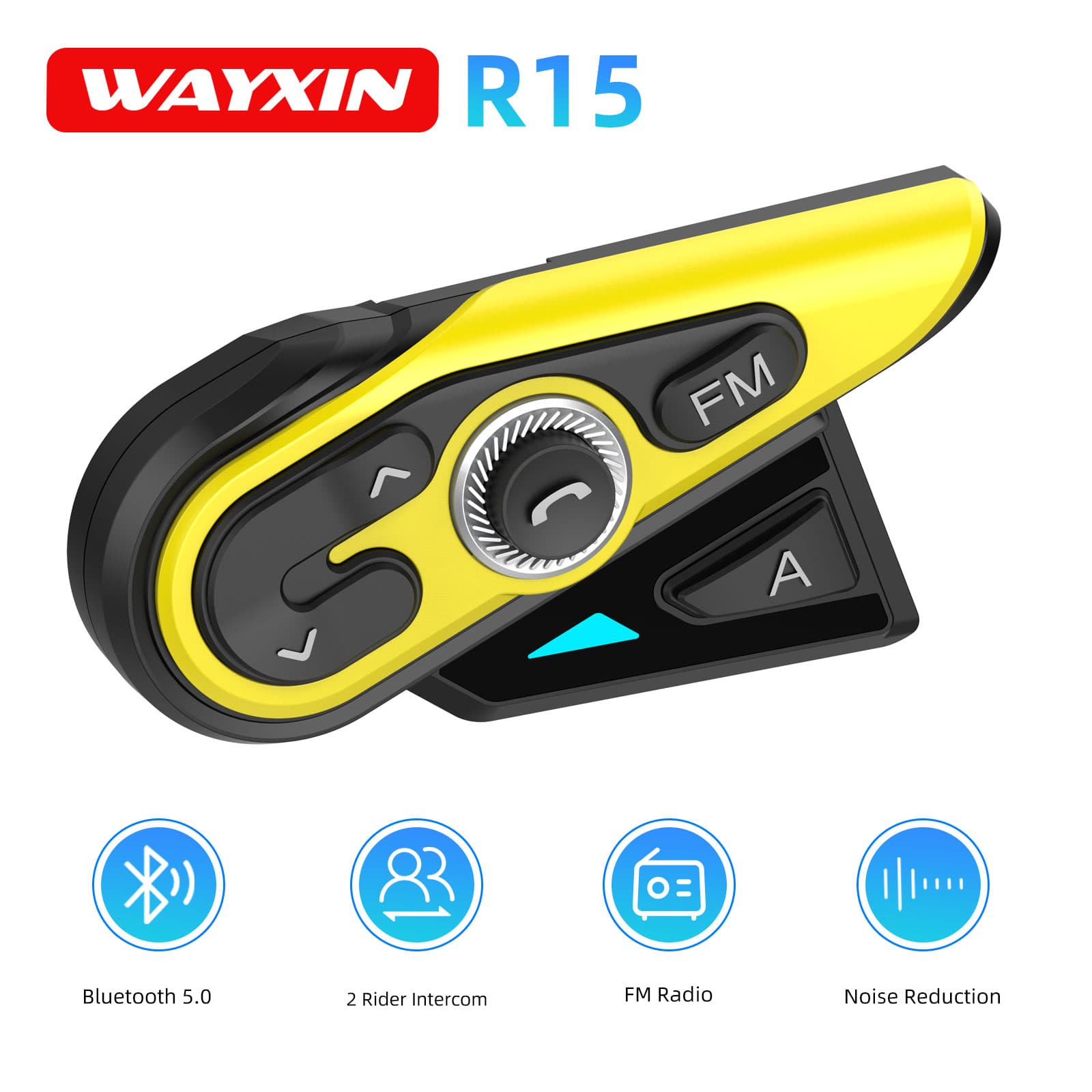 WAYXIN R15 Motorcycle Bluetoot - Universal Motorcycle Helmet Intercom Headset review and price