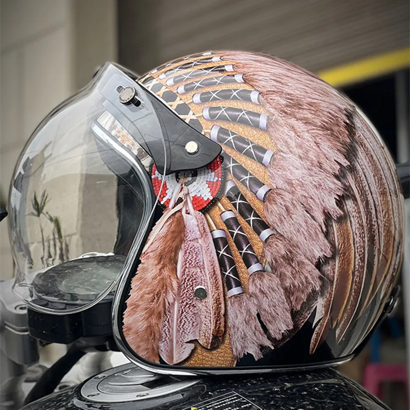 2025 New Retro Vintage Open Fa - Vintage Open Face Retro Helmet review and price