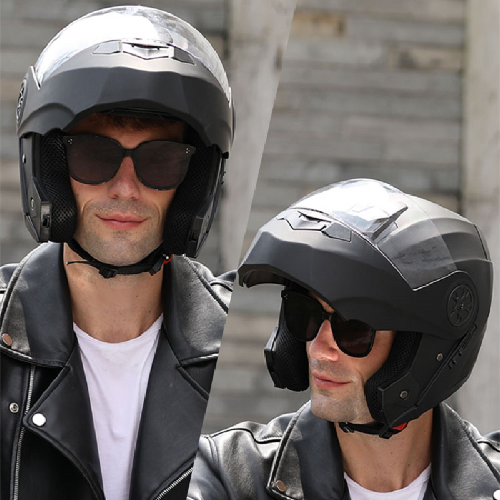 Modular Double Lens Motorcycle - Modular Flip Up Motorcycle Helmet Dot Approved review and price