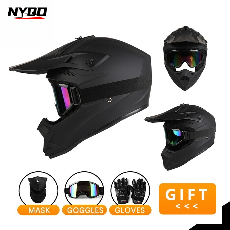 4 Seasons Breathable Full Face - Off Road Motocross Helmet Goggles Set review and price