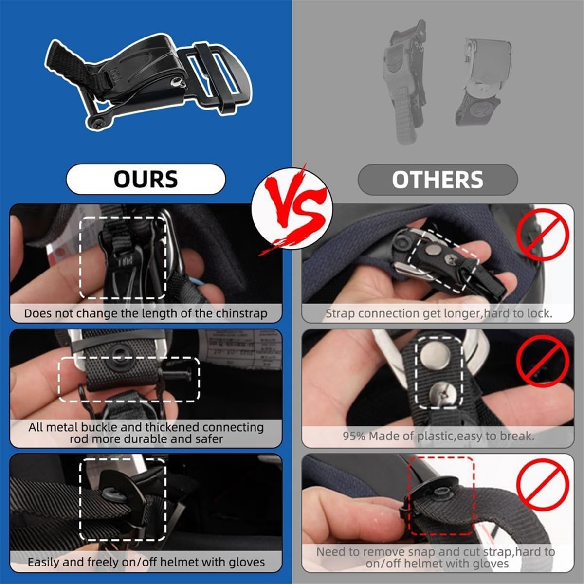 Compatible Helmet Quick Releas - Quick Release Buckle Motorcycle Helmet review and price