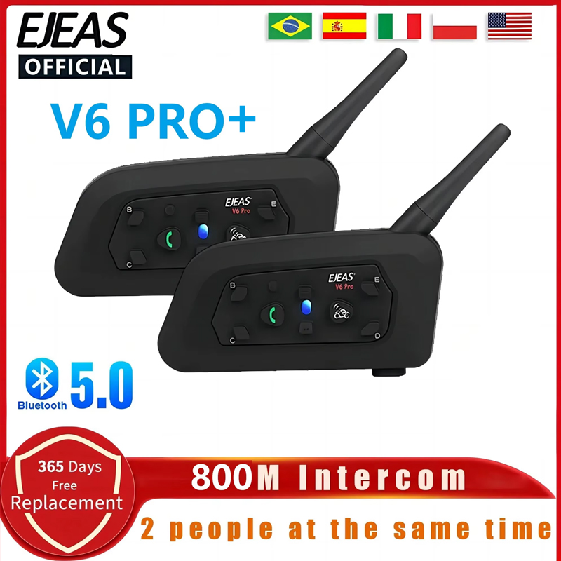 EJEAS V6 PRO+ Motorcycle Helme - Full Face Motorcycle Helmet With Bluetooth review and price