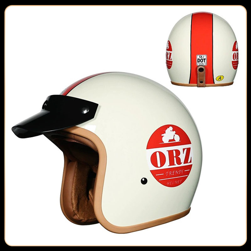 Retro Vintage 3/4 Open Face He - Vintage Open Face Retro Helmet review and price
